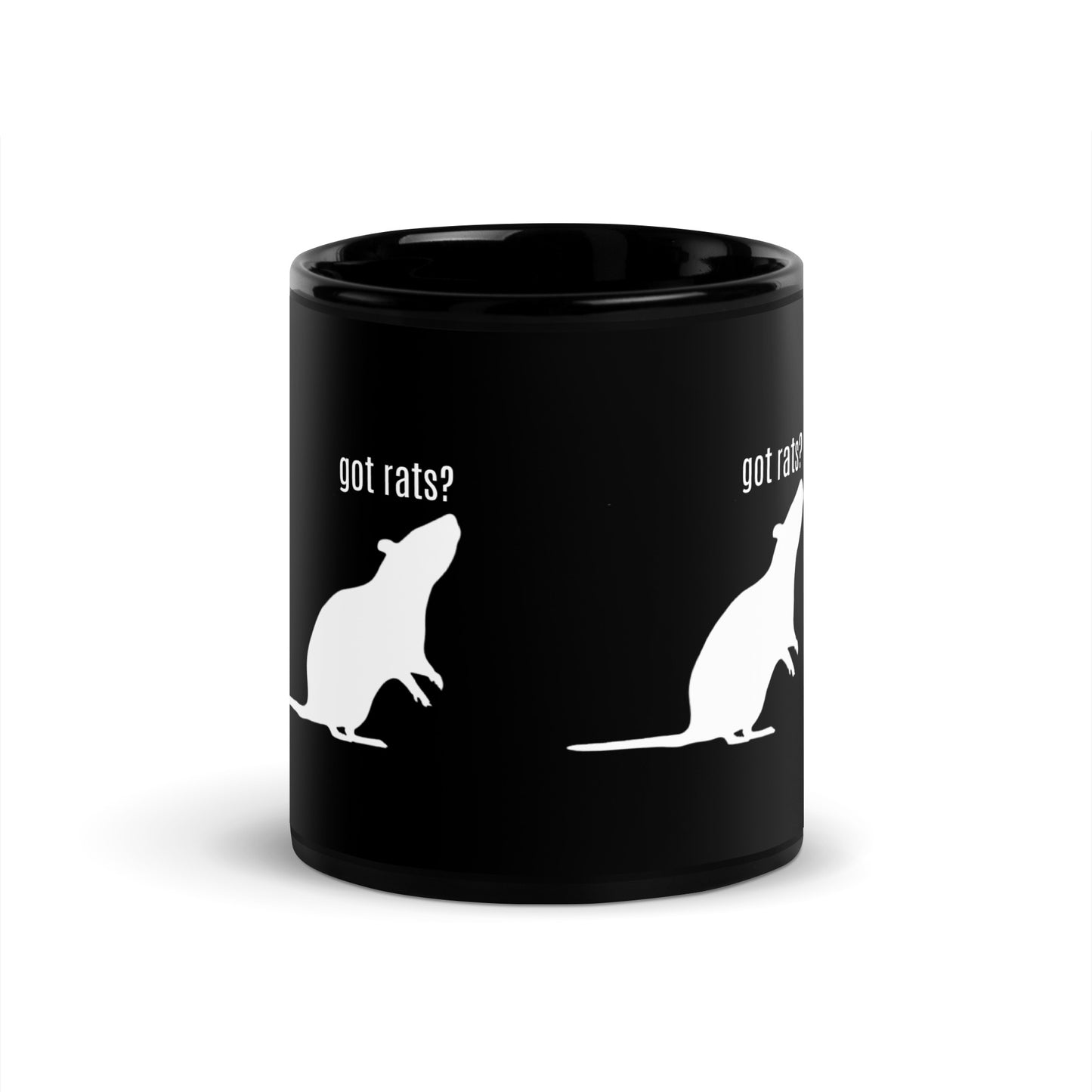 Got Rats? Black Glossy Mug