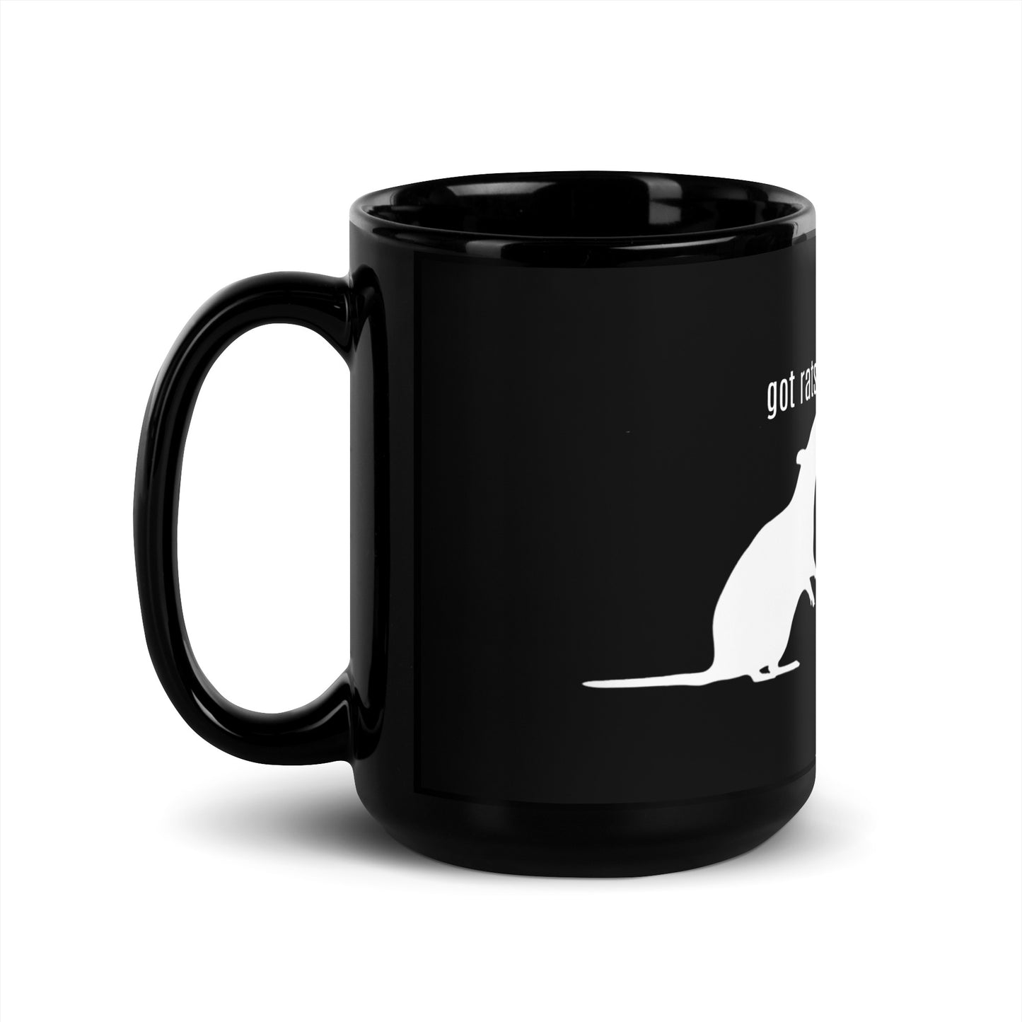 Got Rats? Black Glossy Mug