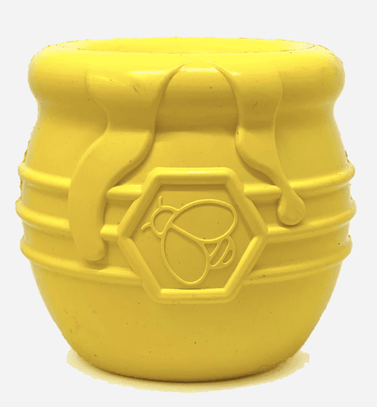 Honey Pot Durable Rubber Treat Dispenser & Enrichment Toy