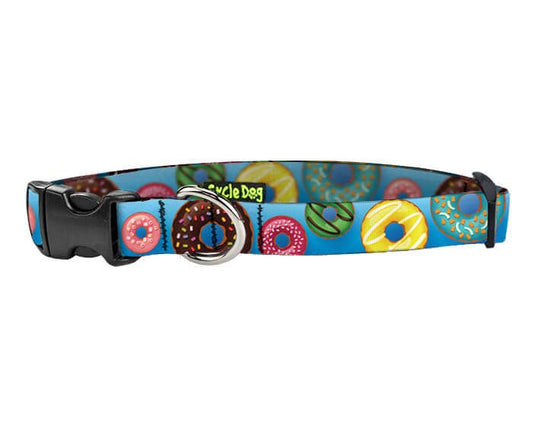 Small Ecoweave Donuts Dog Collar