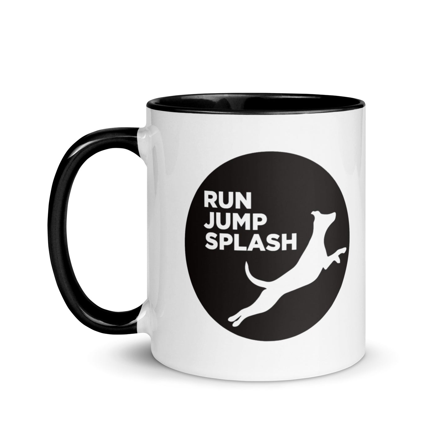 Run Jump Splash Mug with Color Inside