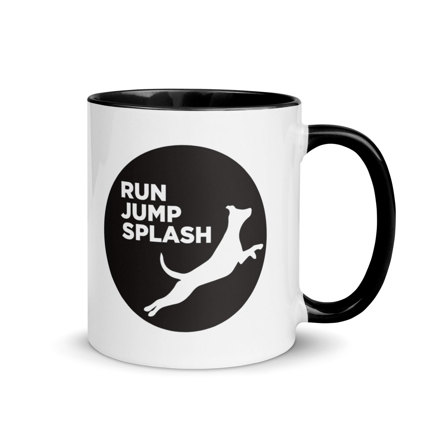 Run Jump Splash Mug with Color Inside