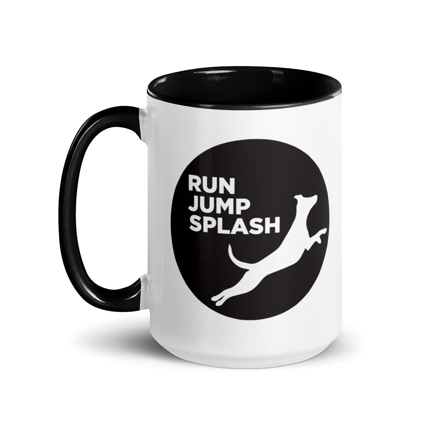 Run Jump Splash Mug with Color Inside