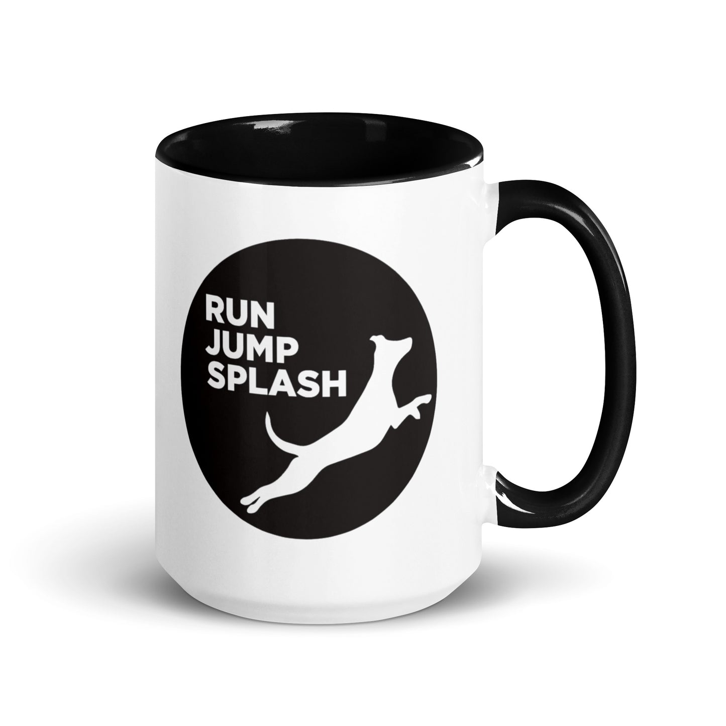 Run Jump Splash Mug with Color Inside