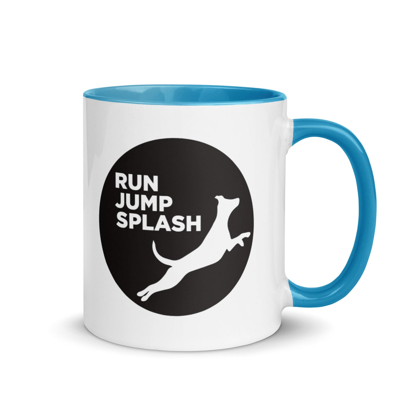 Run Jump Splash Mug with Color Inside