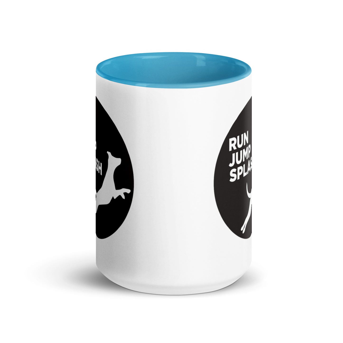 Run Jump Splash Mug with Color Inside