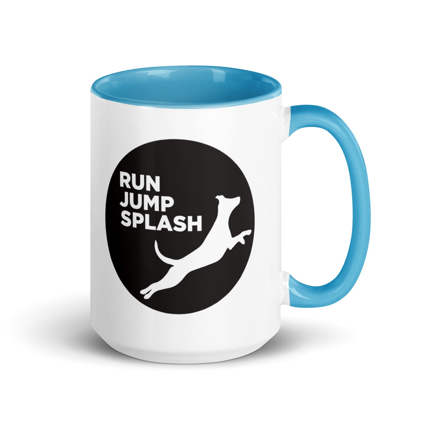 Run Jump Splash Mug with Color Inside