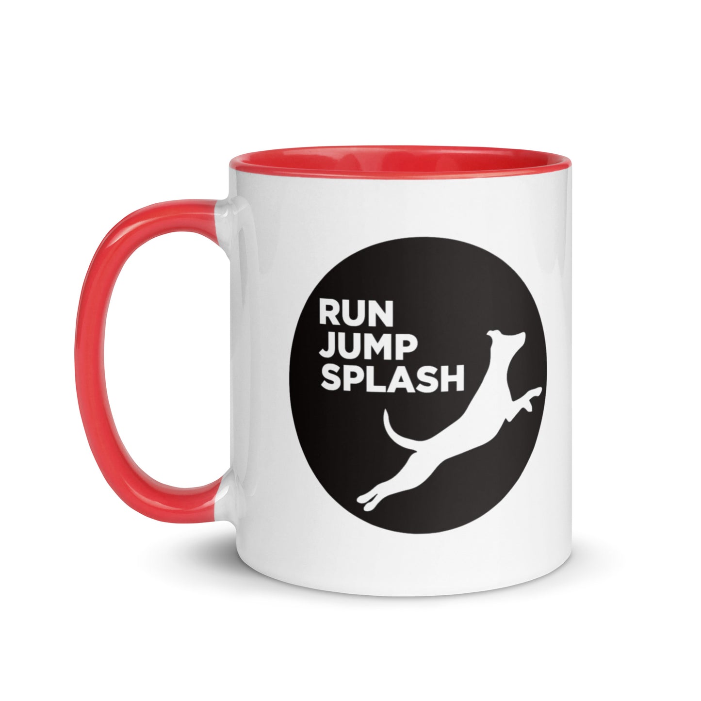 Run Jump Splash Mug with Color Inside