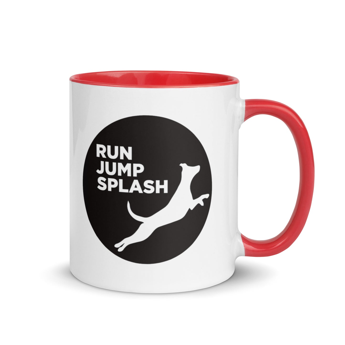 Run Jump Splash Mug with Color Inside