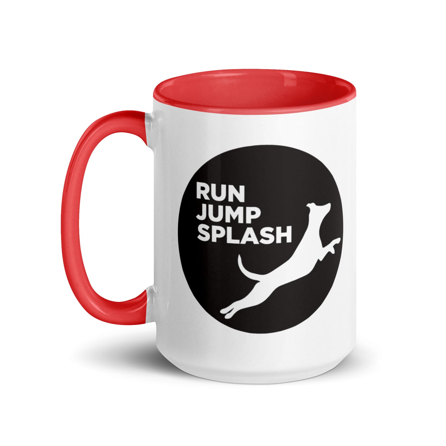 Run Jump Splash Mug with Color Inside