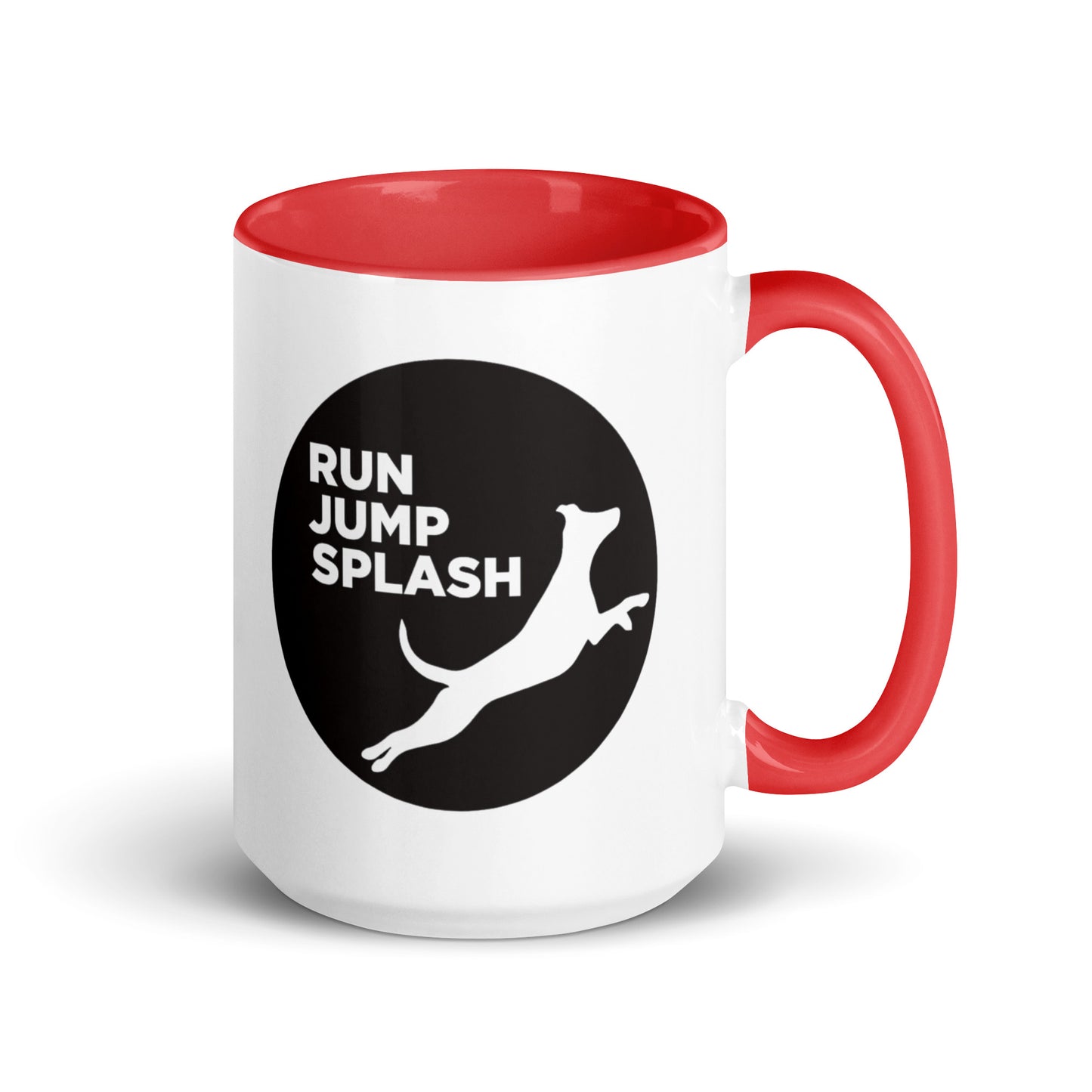 Run Jump Splash Mug with Color Inside