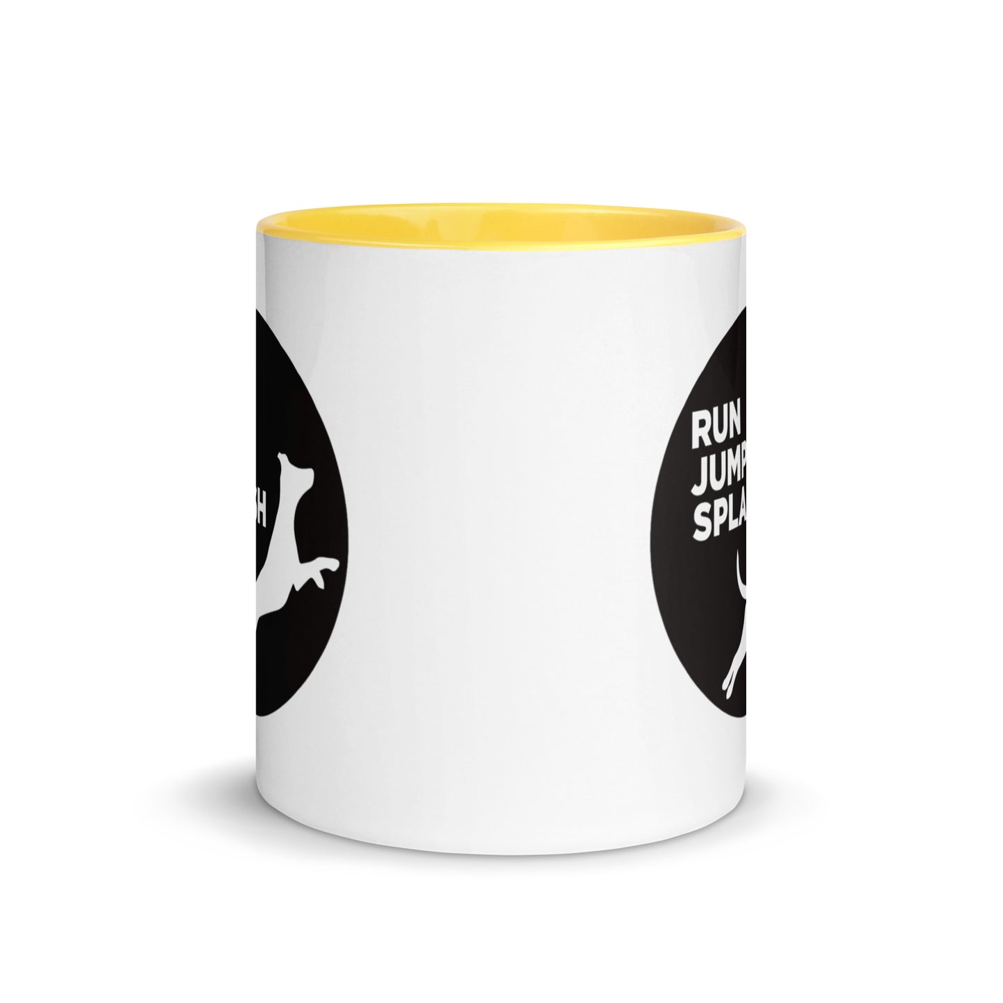 Run Jump Splash Mug with Color Inside