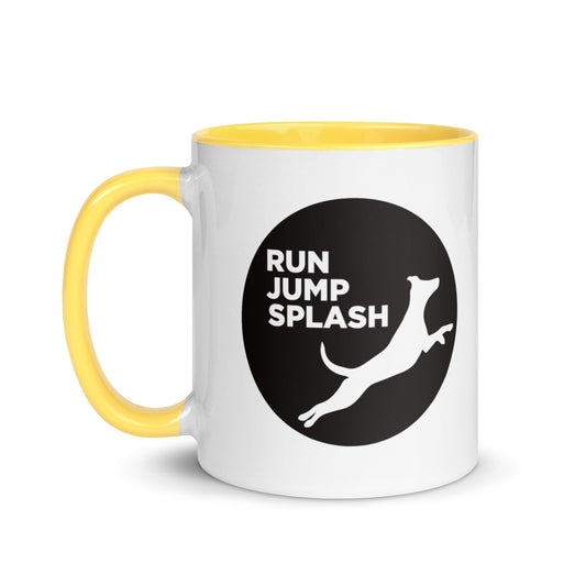 Run Jump Splash Mug with Color Inside