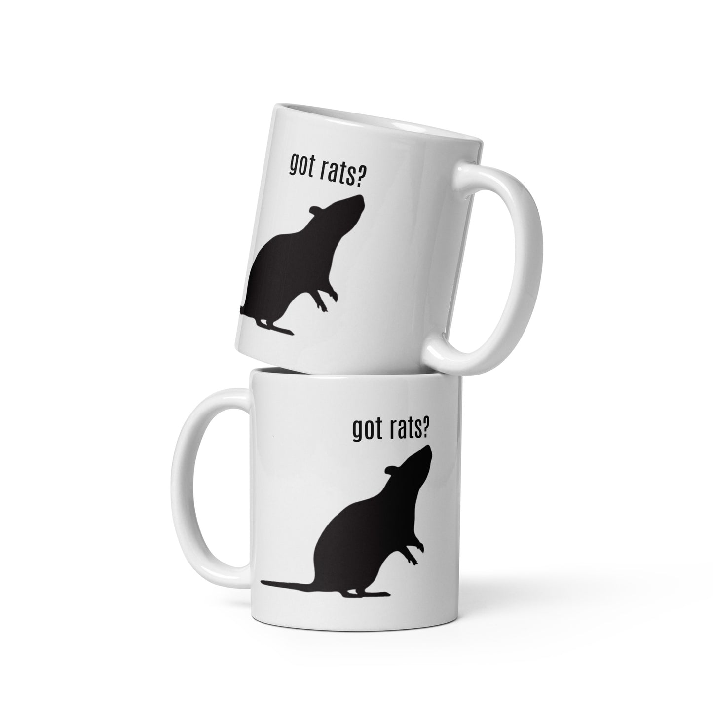 Got Rats? White glossy mug