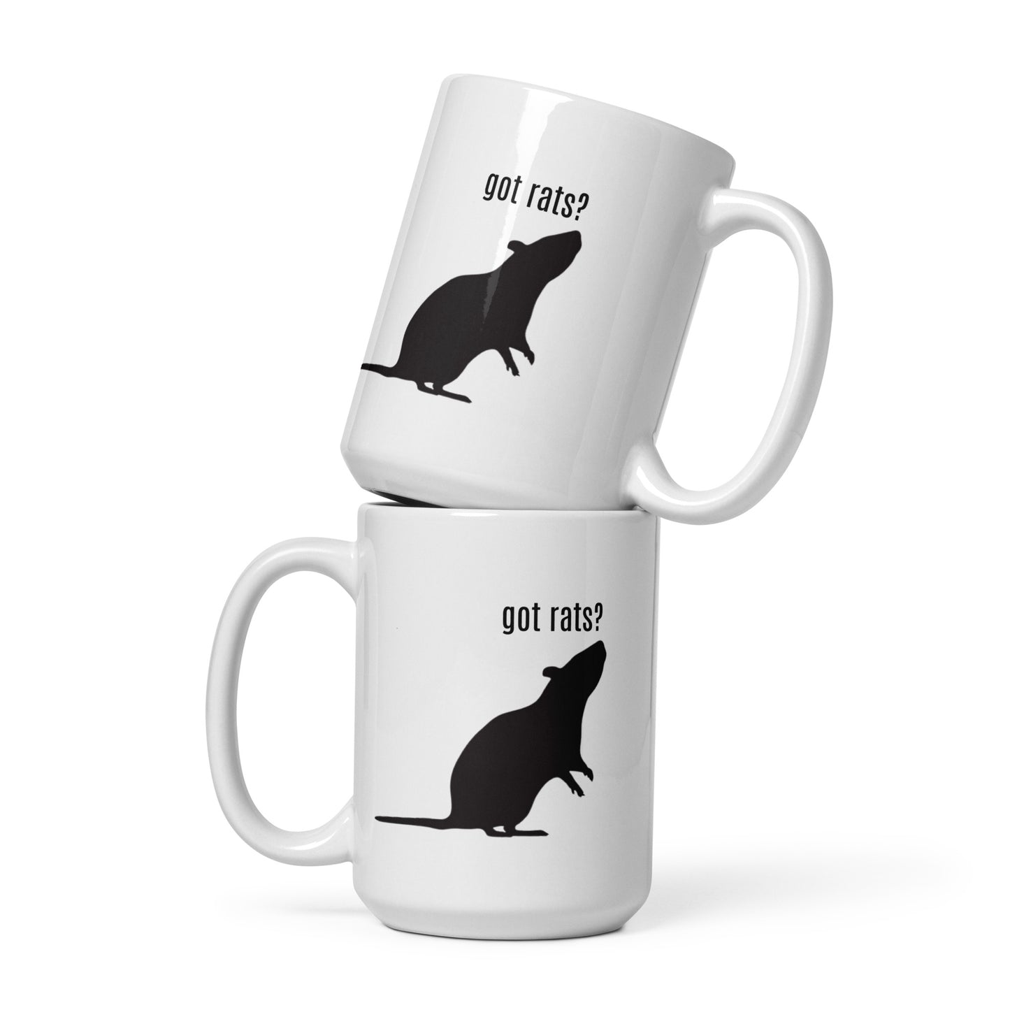 Got Rats? White glossy mug