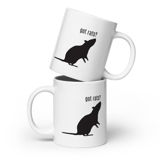 Got Rats? White glossy mug